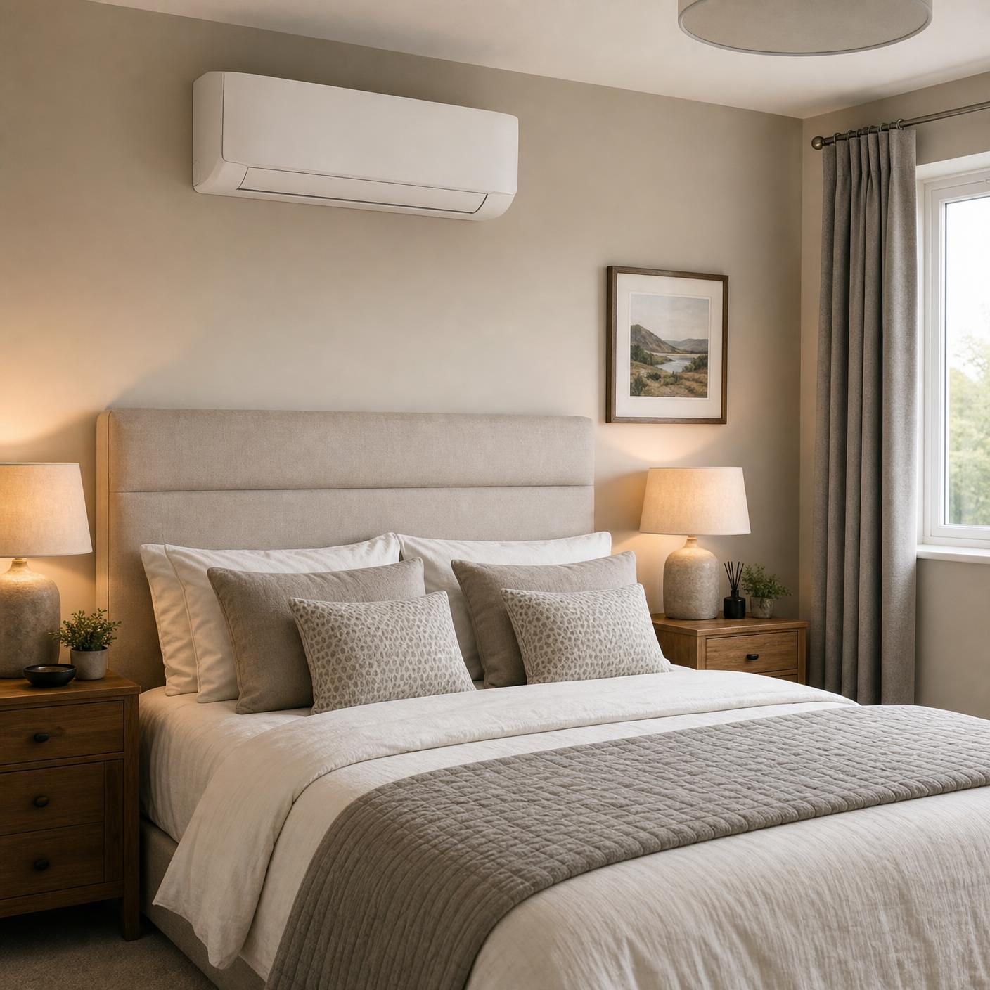 Indoor air conditioning unit fitted in a finished room